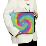 Rainbow Spiral Tie Dye Print Laptop Sleeve