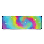 Rainbow Spiral Tie Dye Print Long Kitchen Mat