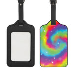 Rainbow Spiral Tie Dye Print Luggage Tag