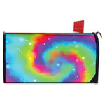 Rainbow Spiral Tie Dye Print Mailbox Cover