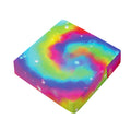 Rainbow Spiral Tie Dye Print Outdoor Seat Cushion Cover