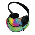 Rainbow Spiral Tie Dye Print Pet Sling Carrier