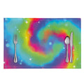 Rainbow Spiral Tie Dye Print Placemat