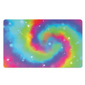 Rainbow Spiral Tie Dye Print Polyester Doormat