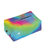 Rainbow Spiral Tie Dye Print Rectangle Tissue Box Cover