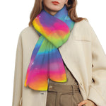 Rainbow Spiral Tie Dye Print Scarf