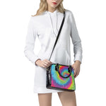 Rainbow Spiral Tie Dye Print Shoulder Handbag