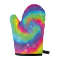 Rainbow Spiral Tie Dye Print Single Oven Mitt