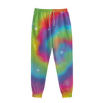 Rainbow Spiral Tie Dye Print Sweatpants