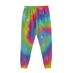Rainbow Spiral Tie Dye Print Sweatpants