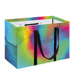 Rainbow Spiral Tie Dye Print Utility Tote Bag