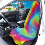 Rainbow Spiral Tie Dye Print Waterproof Car Seat Cover