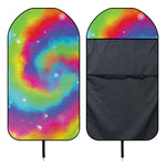 Rainbow Spiral Tie Dye Print Waterproof Car Seat Cover