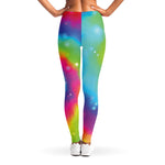 Rainbow Spiral Tie Dye Print Women's Leggings
