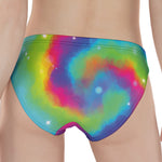 Rainbow Spiral Tie Dye Print Women's Panties