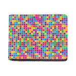 Rainbow Squares Pattern Print Bifold Wallet