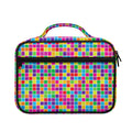 Rainbow Squares Pattern Print Briefcase Bible Bag