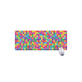 Rainbow Squares Pattern Print Extended Mouse Pad