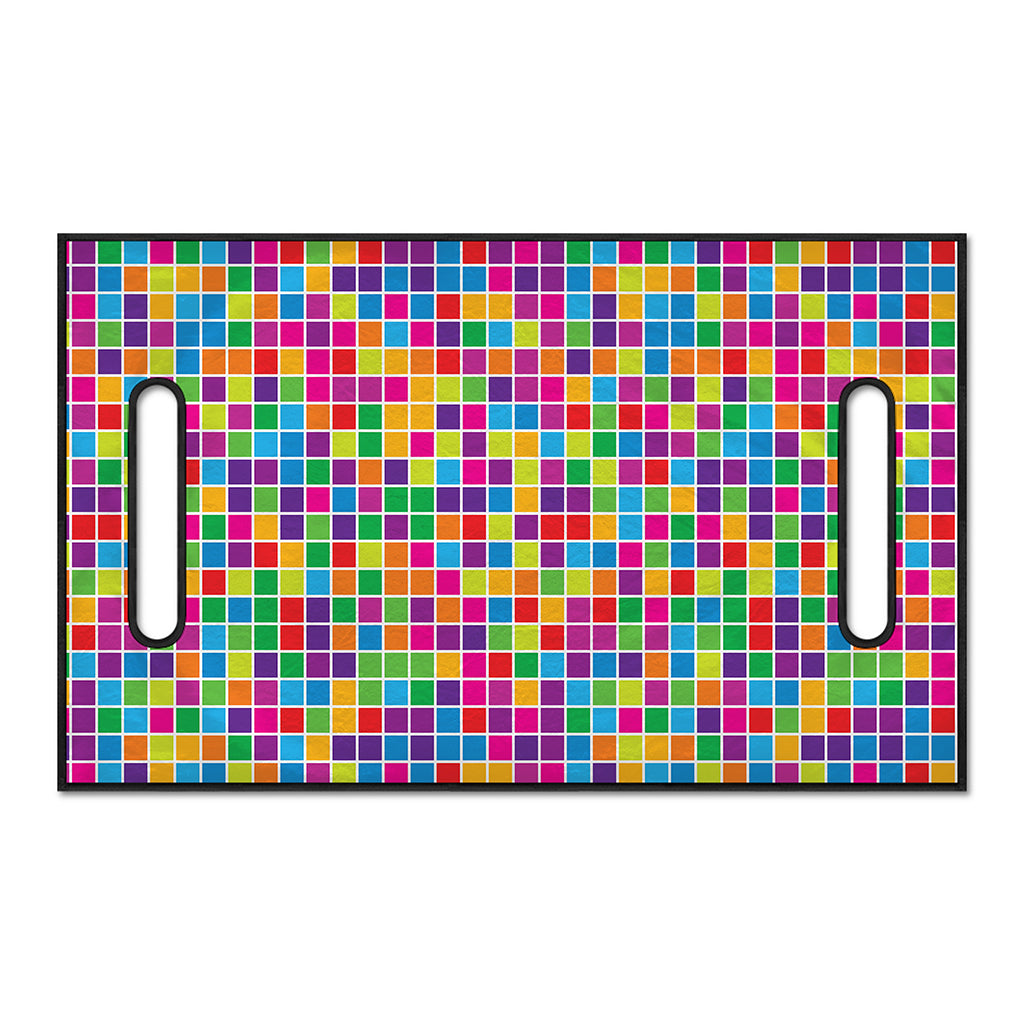 Rainbow Squares Pattern Print Golf Cart Seat Cover