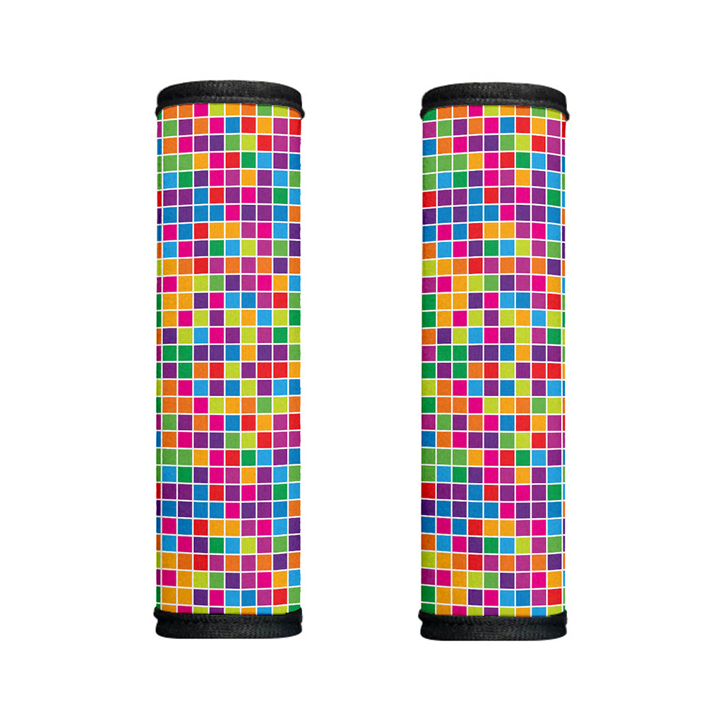 Rainbow Squares Pattern Print Handle Covers