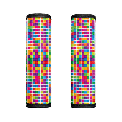 Rainbow Squares Pattern Print Handle Covers