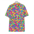 Rainbow Squares Pattern Print Hawaiian Shirt