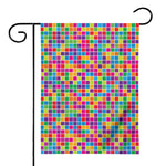 Rainbow Squares Pattern Print House Flag