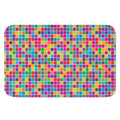 Rainbow Squares Pattern Print Indoor Door Mat