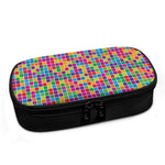 Rainbow Squares Pattern Print Insulin Cooler Travel Case