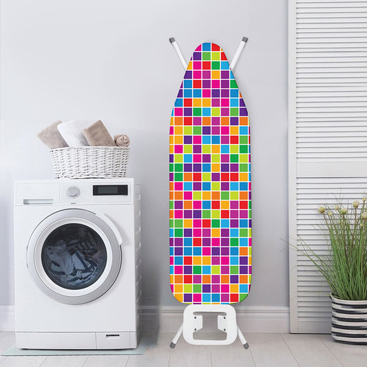 Rainbow Squares Pattern Print Ironing Board Cover