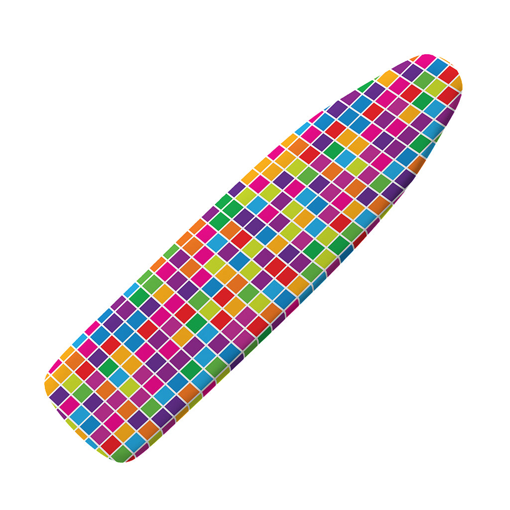 Rainbow Squares Pattern Print Ironing Board Cover
