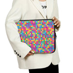 Rainbow Squares Pattern Print Laptop Sleeve