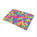 Rainbow Squares Pattern Print Pet Cooling Mat Cover