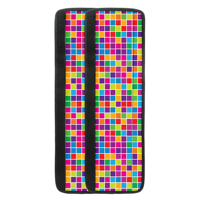 Rainbow Squares Pattern Print Refrigerator Handle Covers