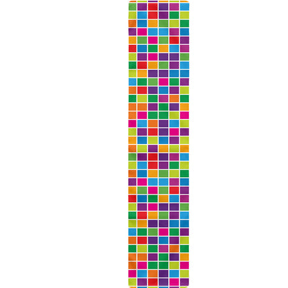 Rainbow Squares Pattern Print Table Runner