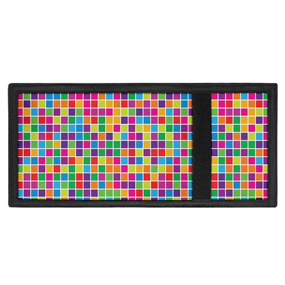 Rainbow Squares Pattern Print Trifold Wallet