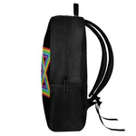 Rainbow Star of David Print 17 Inch Backpack