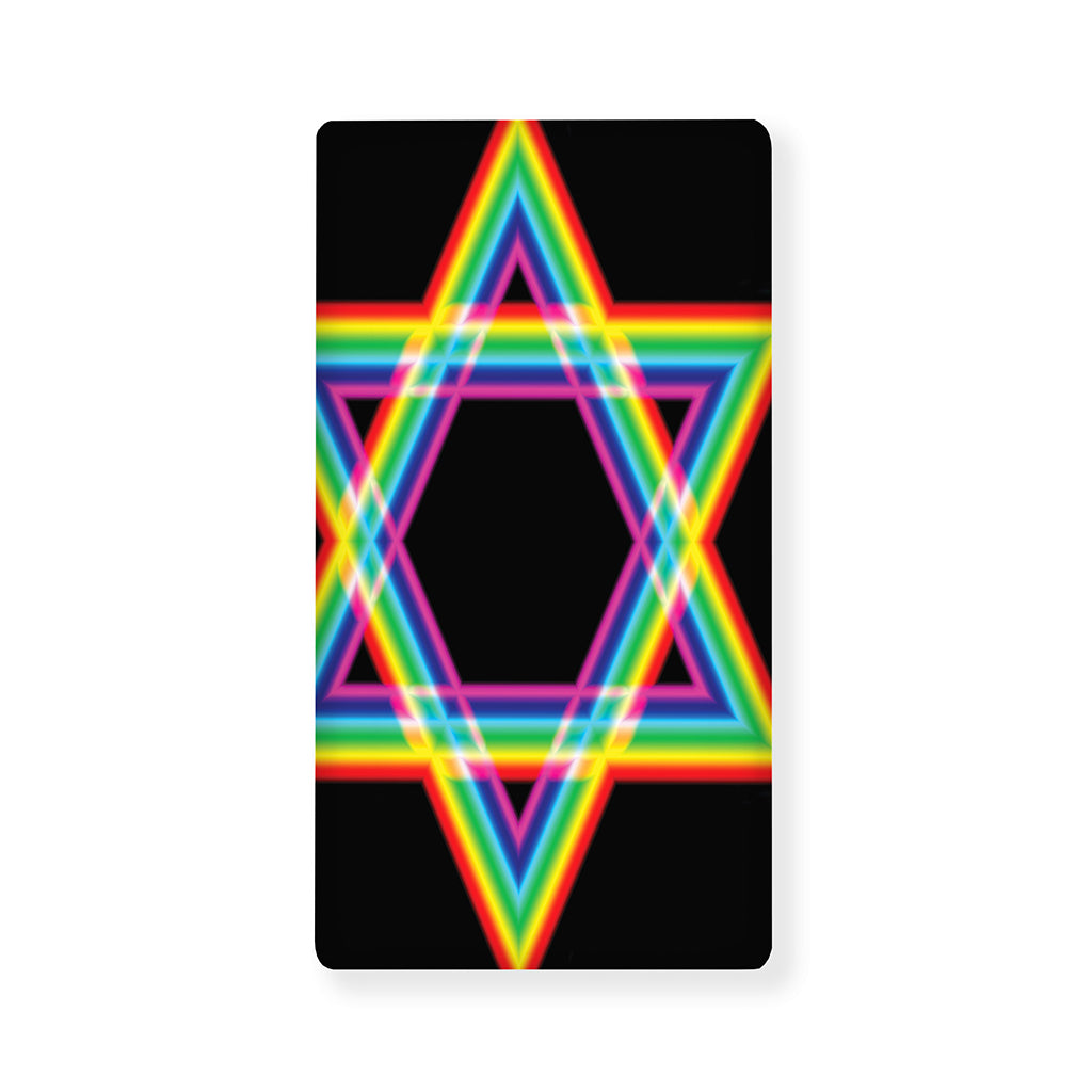 Rainbow Star of David Print Baby Crib Sheet