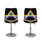 Rainbow Star of David Print Bar Stool Covers
