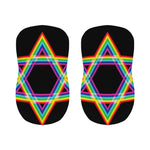 Rainbow Star of David Print Bar Stool Covers