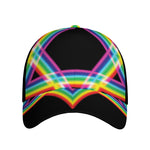 Rainbow Star of David Print Baseball Cap