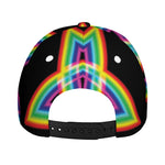 Rainbow Star of David Print Baseball Cap