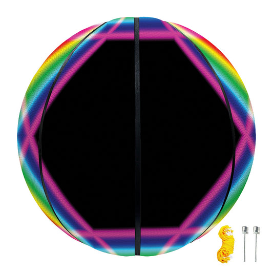 Rainbow Star of David Print Basketball