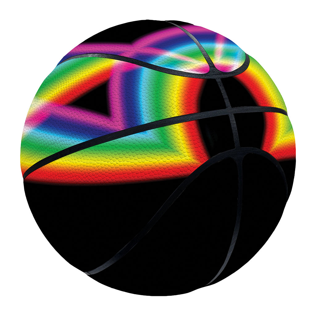 Rainbow Star of David Print Basketball