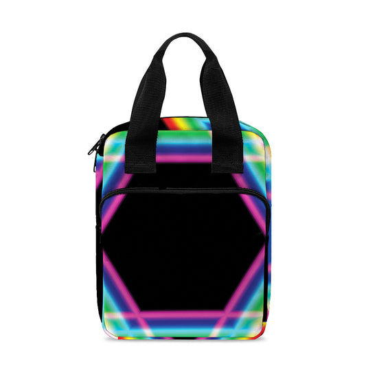 Rainbow Star of David Print Bible Tote Bag