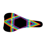 Rainbow Star of David Print Bicycle Seat Cover
