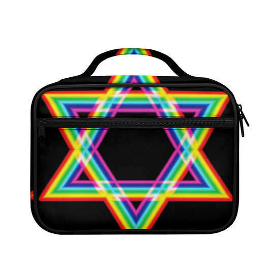 Rainbow Star of David Print Briefcase Bible Bag