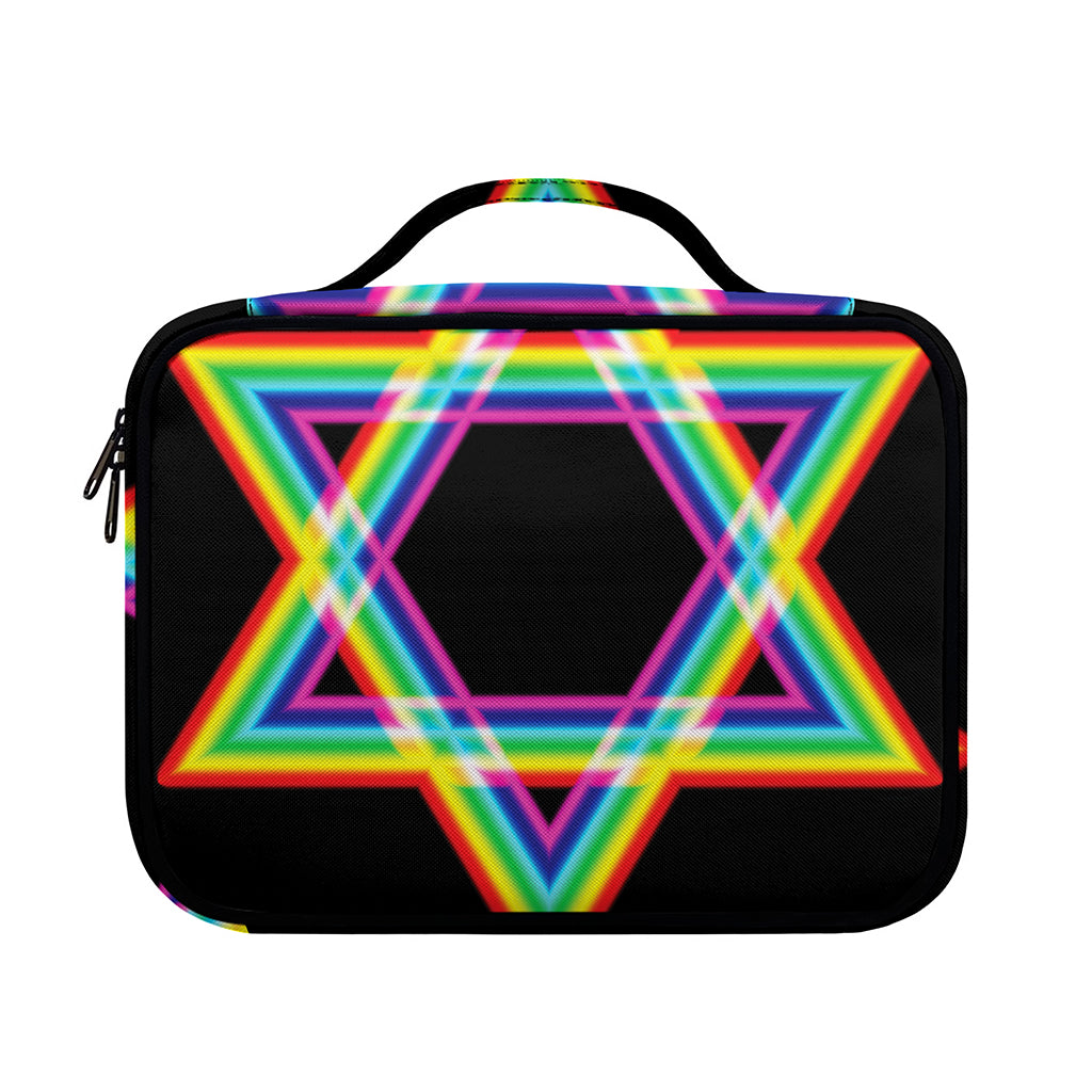 Rainbow Star of David Print Briefcase Bible Bag