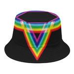 Rainbow Star of David Print Bucket Hat