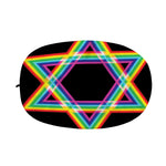 Rainbow Star of David Print Car Side Mirror Covers